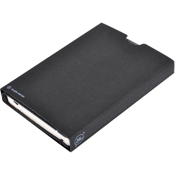 Записная книжка А6 "Indi" в клетку, серая