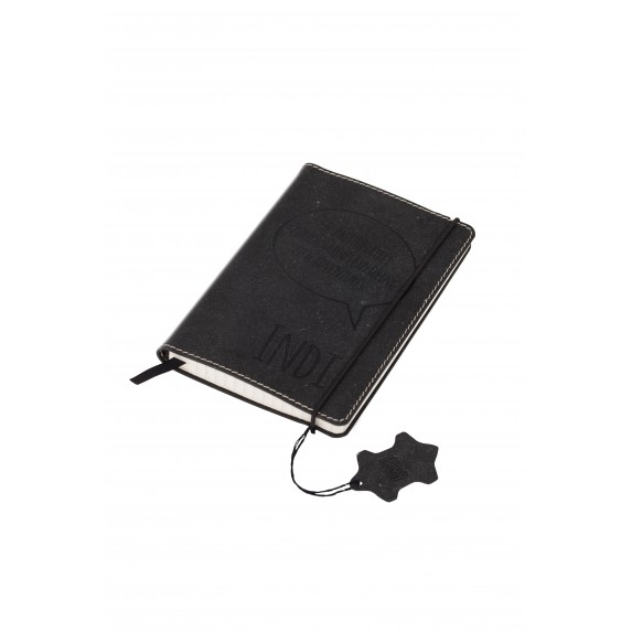 Записная книжка А6 "Indi" в клетку, серая