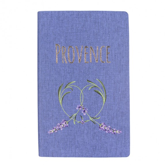 Записная книжка А5 "Provence" в клетку, сиреневая