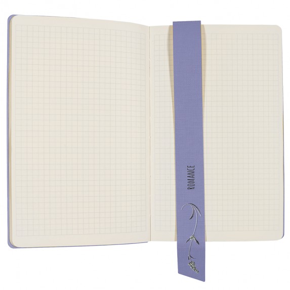 Записная книжка А5 "Provence" в клетку, сиреневая