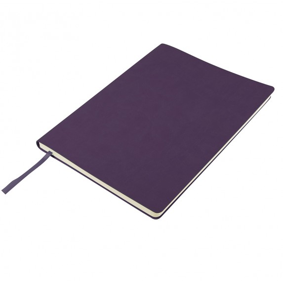 Записная книжка B5 "Biggy" в клетку, фиолетовая