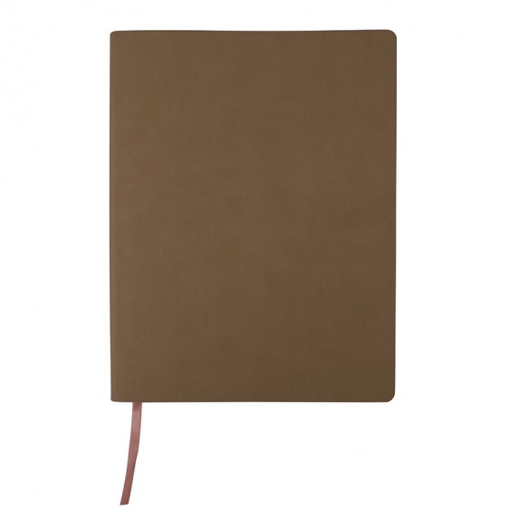 Записная книжка B5 "Biggy" в клетку, коричневая