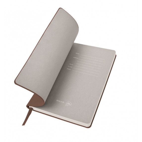 Записная книжка B5 "Biggy" в клетку, коричневая