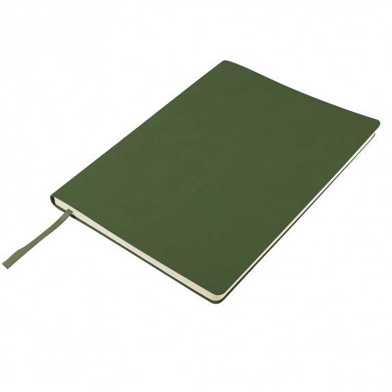 Записная книжка B5 "Biggy" в клетку, зелёная