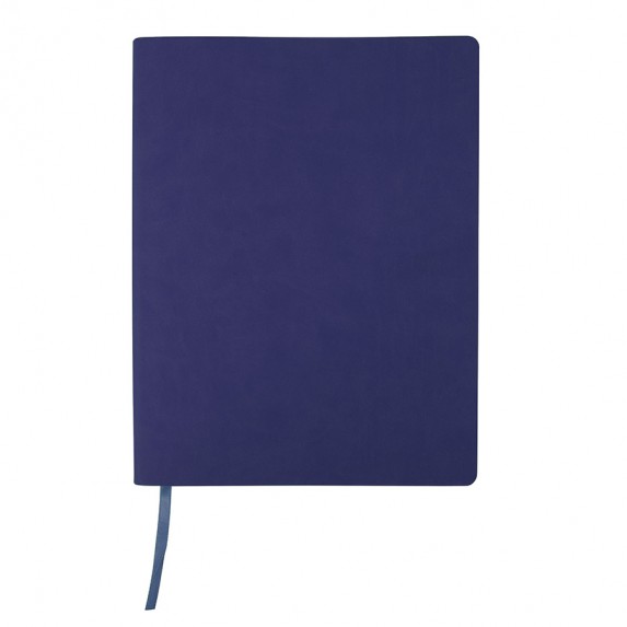 Записная книжка B5 "Biggy" в клетку, синяя