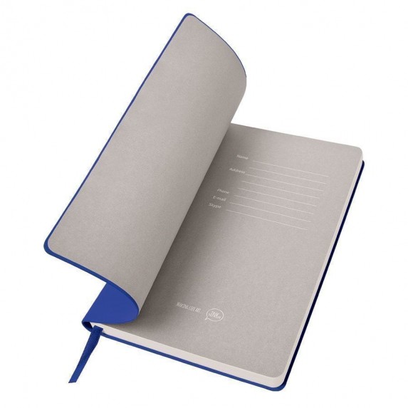 Записная книжка B5 "Biggy" в клетку, синяя