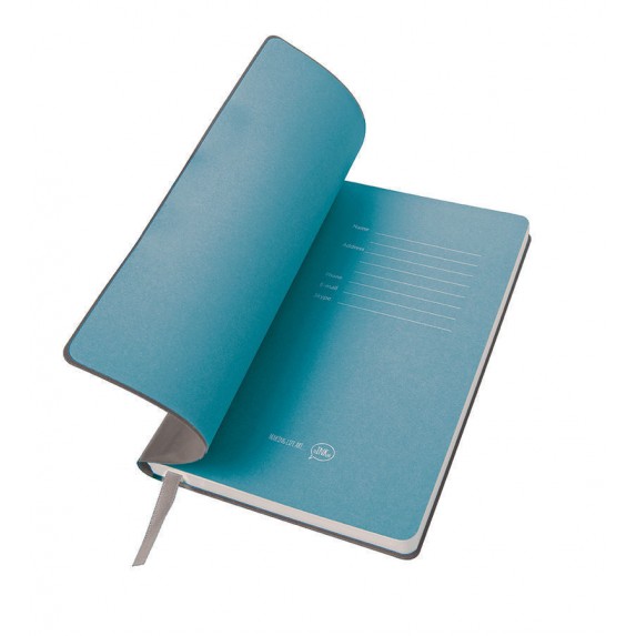Записная книжка B5 "Biggy" в клетку, серая