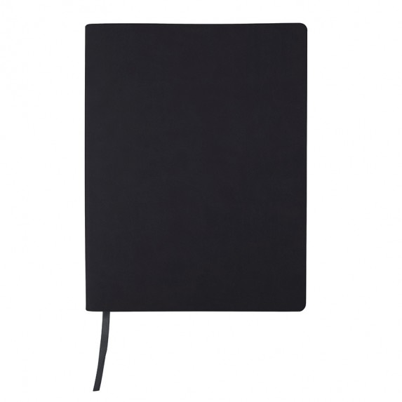 Записная книжка B5 "Biggy" в клетку, чёрная