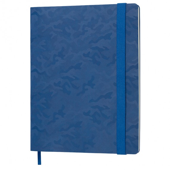 Записная книжка B5 "Tabyy Biggy" в клетку, тёмно-синяя