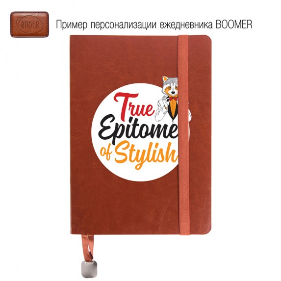 Записная книжка A5 "Boomer" в линейку, тёмно-зелёная